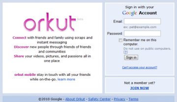 orkut e1349967476994 As Redes Sociais mais famosas de 2012