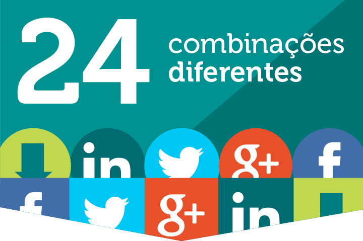 24 combinações diferentes de estilos